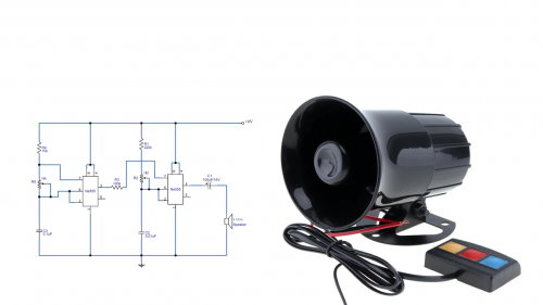 Электронная схема звукового сигнала для квартирной или автомобильной сигнализации